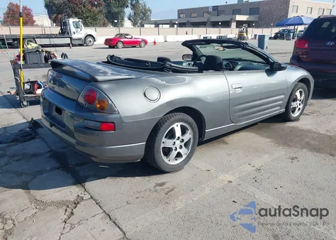 2003 Mitsubishi Eclipse Spyder Gs z USA, uszkodzony, nr VIN 4A3AE45G13E078441